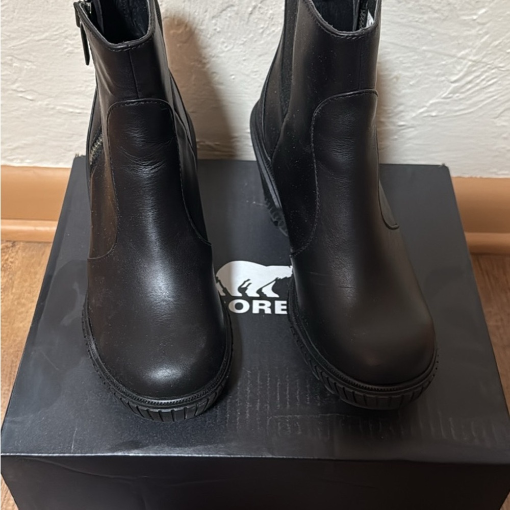 Sorel Black Heeled Boots